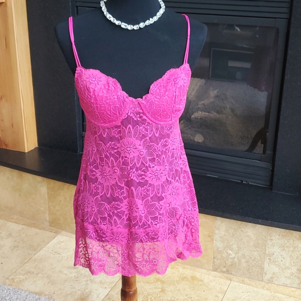 Victoria's Secret pink lace lingerie